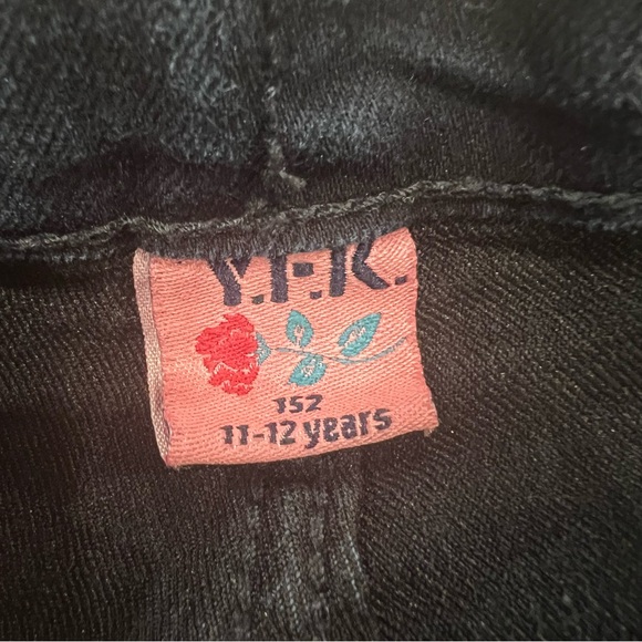 Y.F.K. Dark Wash Skinny Jeans Girls’ Sz 11-12 - Picture 3 of 6
